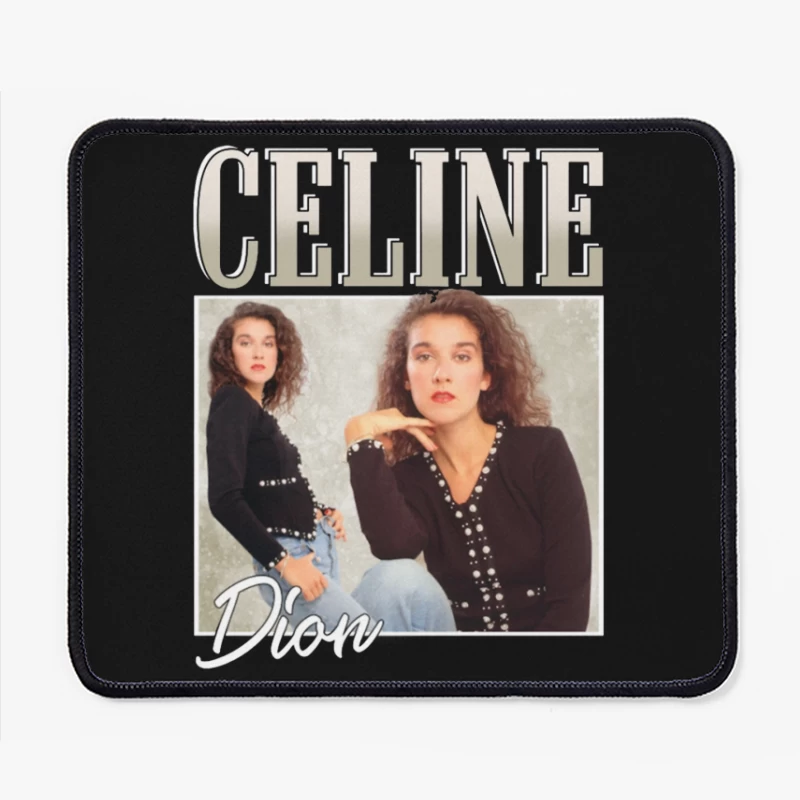 Vintage Album Cover in 1980s Fashion Style Mouse Pad