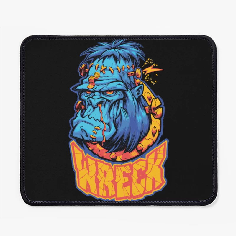 Colorful Cartoon Gorilla Illustration Mouse Pad