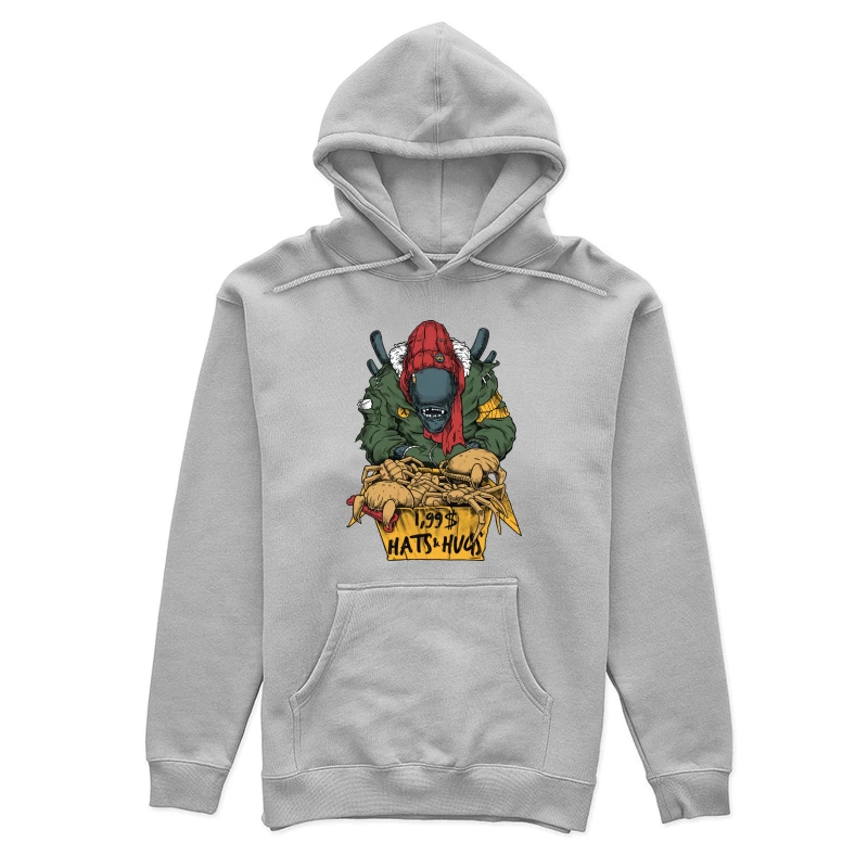 Monster Hat Vendor with Crabs Female Pullover Hoodie