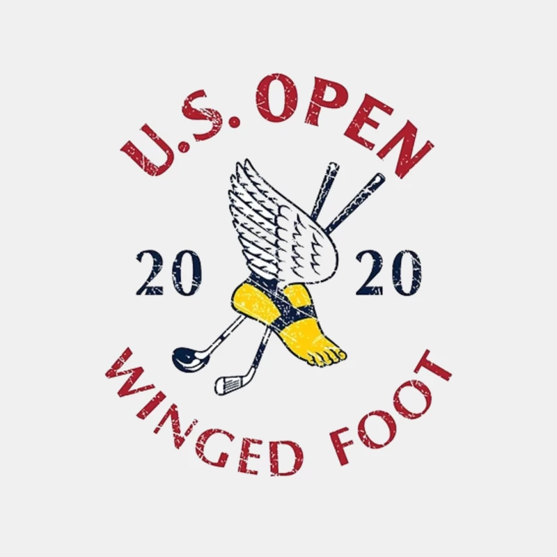 2020 US Open Golf Championship at Winged Foot Logo Design Male Tank Top