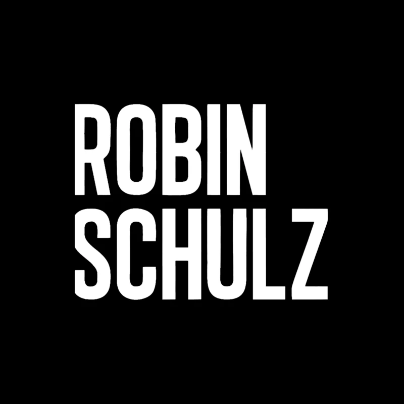 Robin Schulz Text Outline Typography Throw Pillow