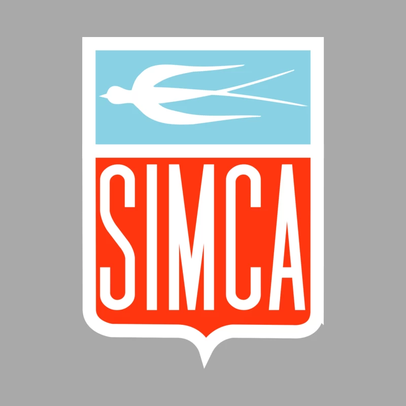 Vintage Simca old bird emblem 2 Male Pullover Hoodie