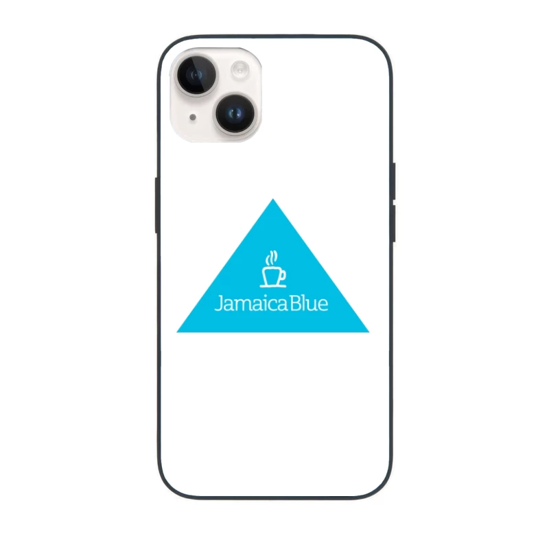 Jamaica Blue Coffee Brand Triangle Logo iPhone Case