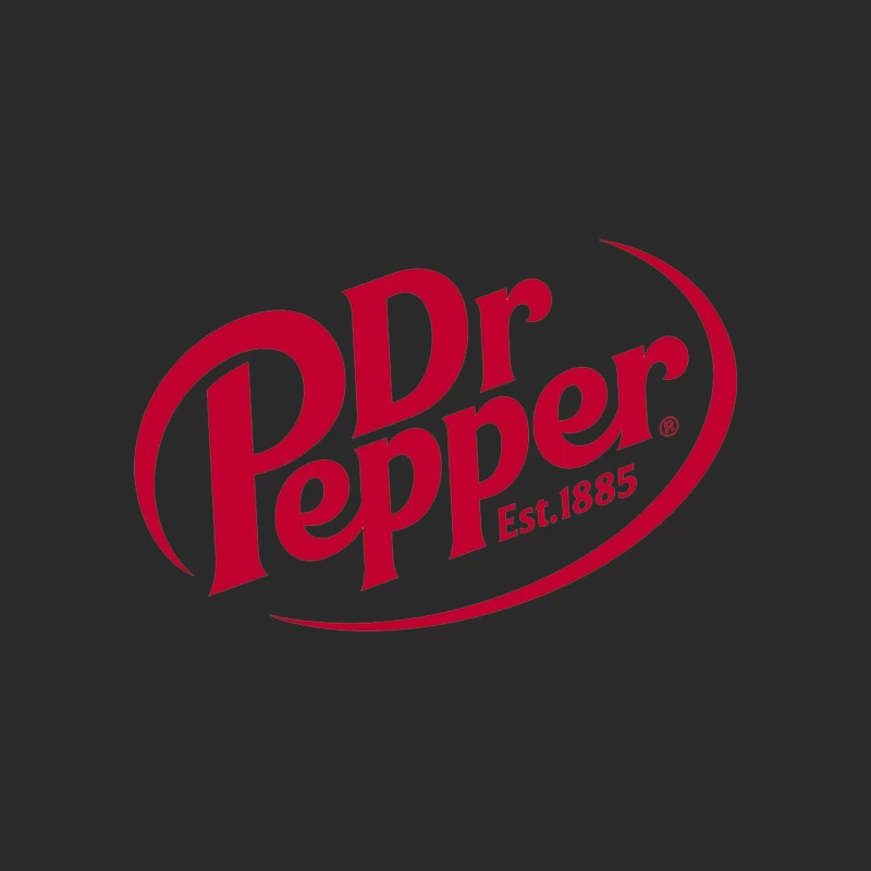 Dr Pepper Classic Red Logo Design - Established 1885 Baseball Cap