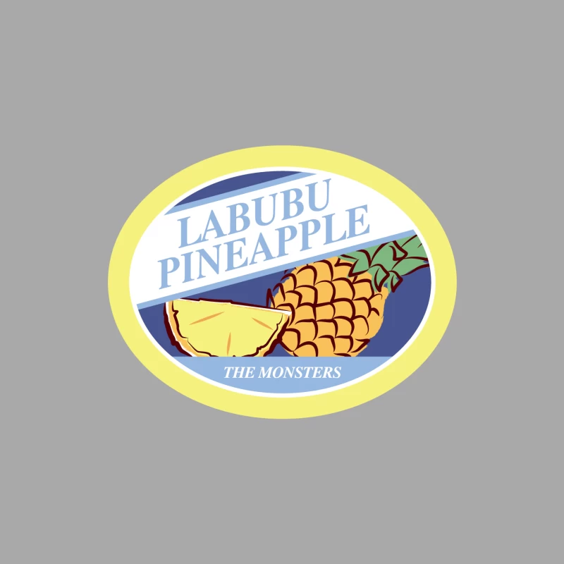 Labubu Ananas Etikett Herren Pullover Hoodie
