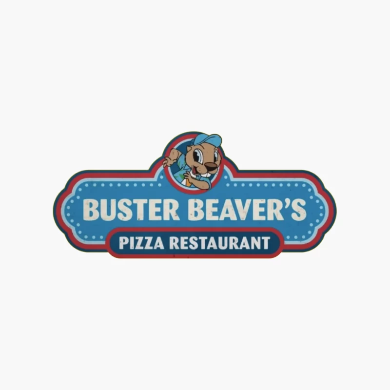 Buster Beaver's Pizza Restaurant Cotton Tote Bag