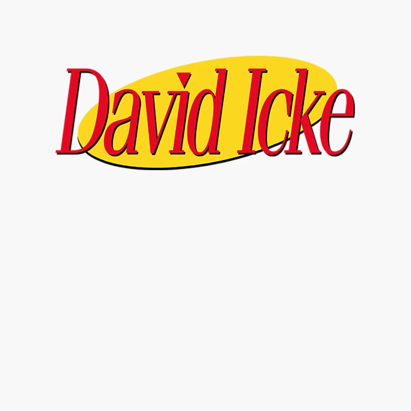 David Icke  90s Style Seinfeld Logo Cotton Tote Bag