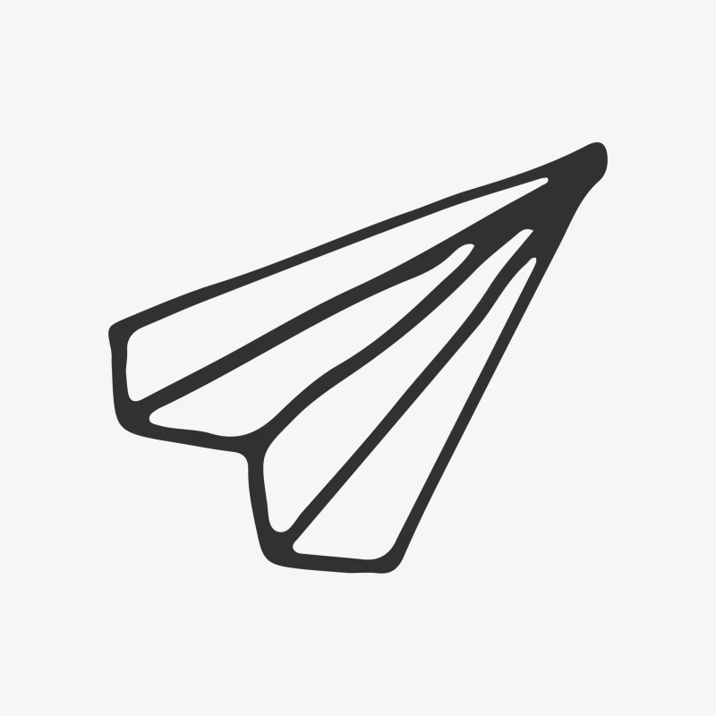 Icône d'avion en papier minimaliste Homme Sweat-shirt à enfiler