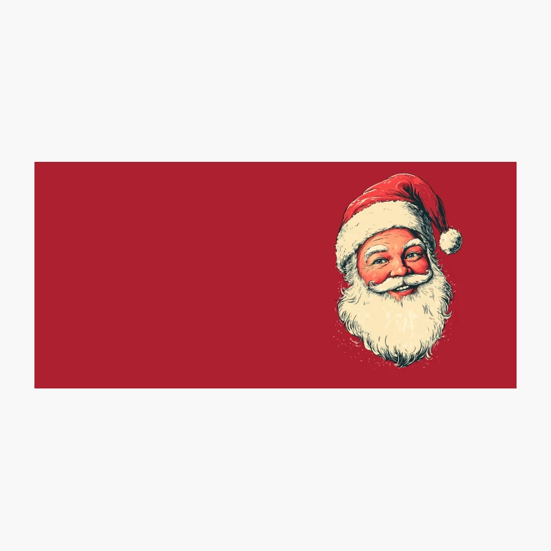 Vintage Jolly Santa Claus Christmas Illustration Coffee Mug
