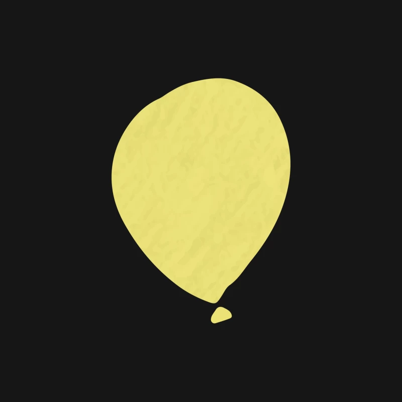 Ballon jaune simple Homme Manches Longues T-Shirt