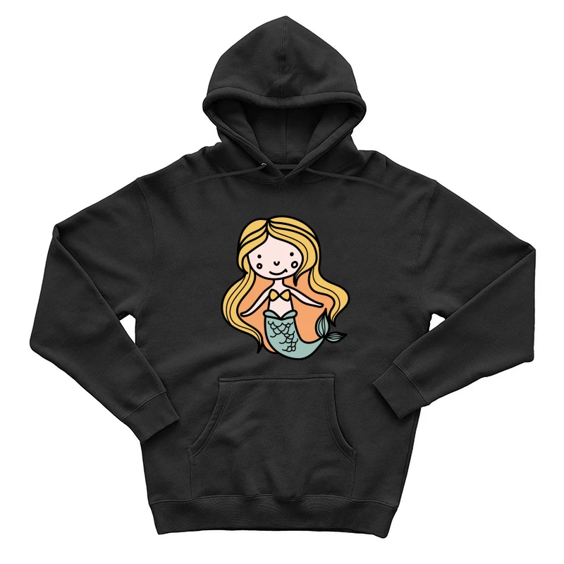 Sirène mignonne en dessin animé Homme Sweat à capuche