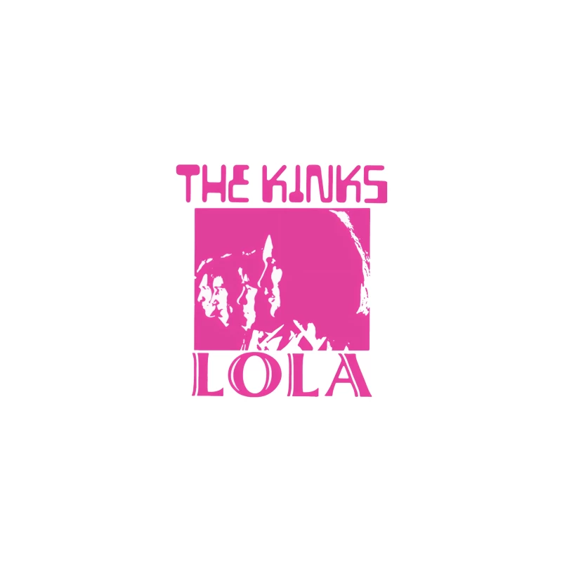 The Kinks 'Lola' Pink Album Cover Art Travel Mug