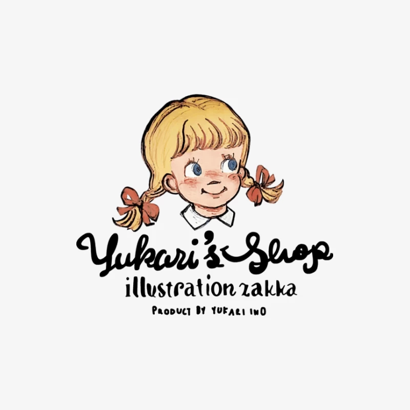 Yukari's Shop Illustration Mädchen Herren Langarm T-Shirt