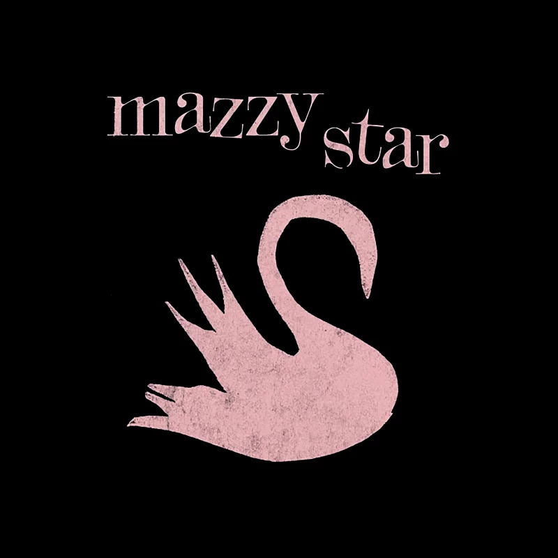 Mazzy Star Swan Throw Pillow