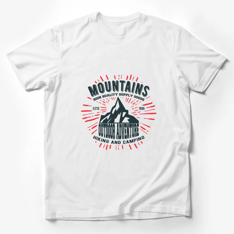 Outdoor Abenteuer: Berge, Wandern und Camping Herren T-Shirt