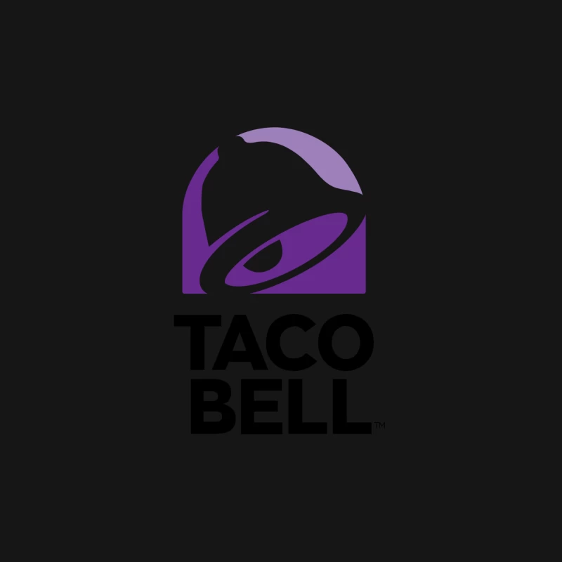 Taco Bell Purple Bell Logo Design Mouse Pad