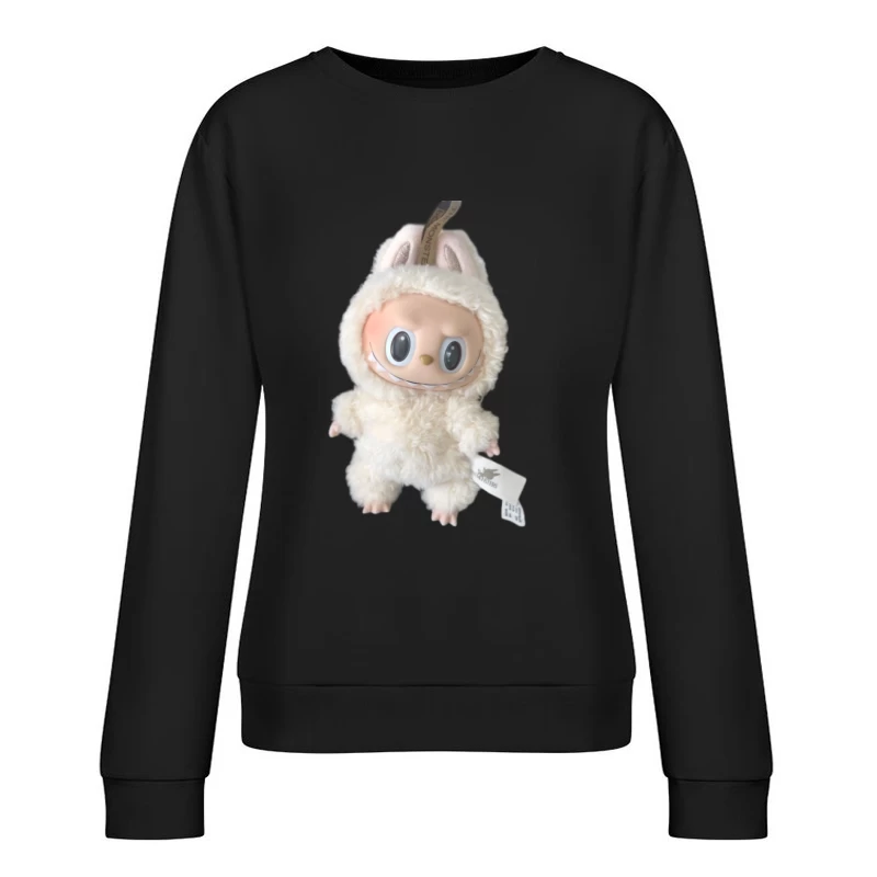 Kuschelige Monsterpuppe im Hasenkostüm Damen Pullover Sweatshirt