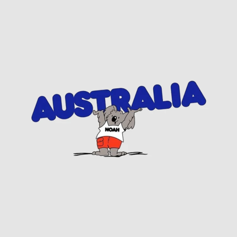 Niedlicher Koala Australien Design Herren Pullover Hoodie