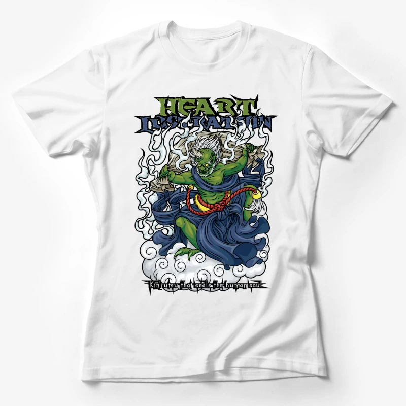 Demon Illustration with Kintsutsu Theme Female T-Shirt