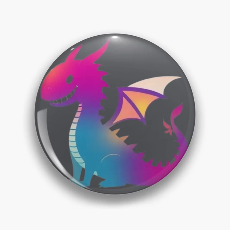 Colorful Cartoon Dragon Pin