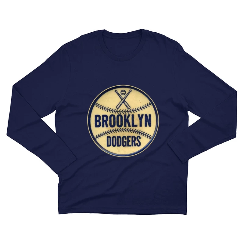 VINTAGE BROOKLYN DODGERS Male Long Sleeve T-Shirt