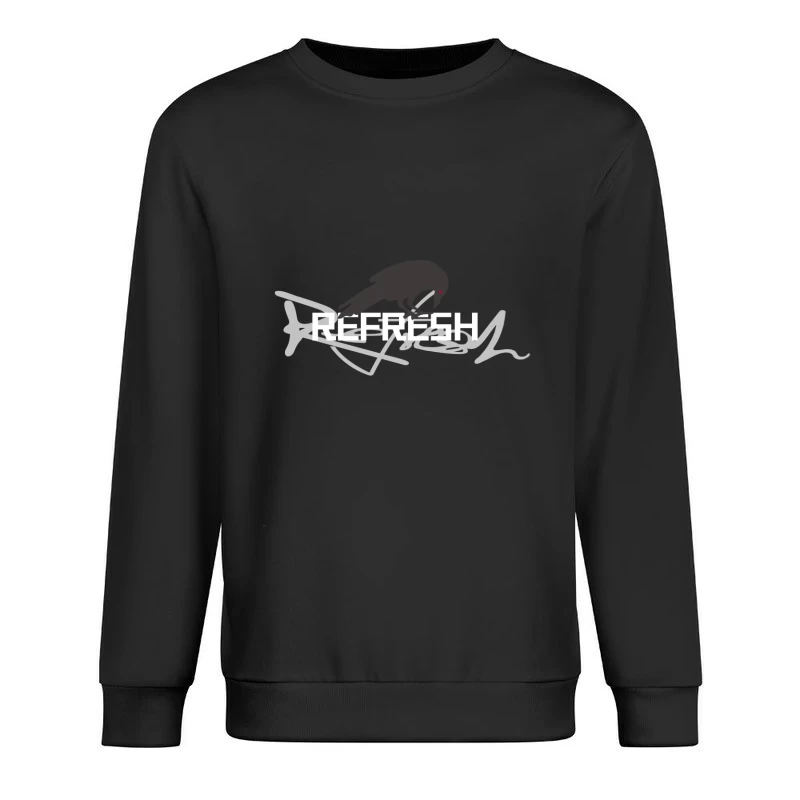Rabe und Schriftkunst Herren Pullover Sweatshirt