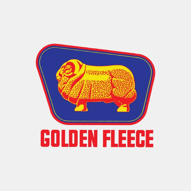 Vintage Golden Fleece Logo with Geometric Sheep Design Male Tank Top