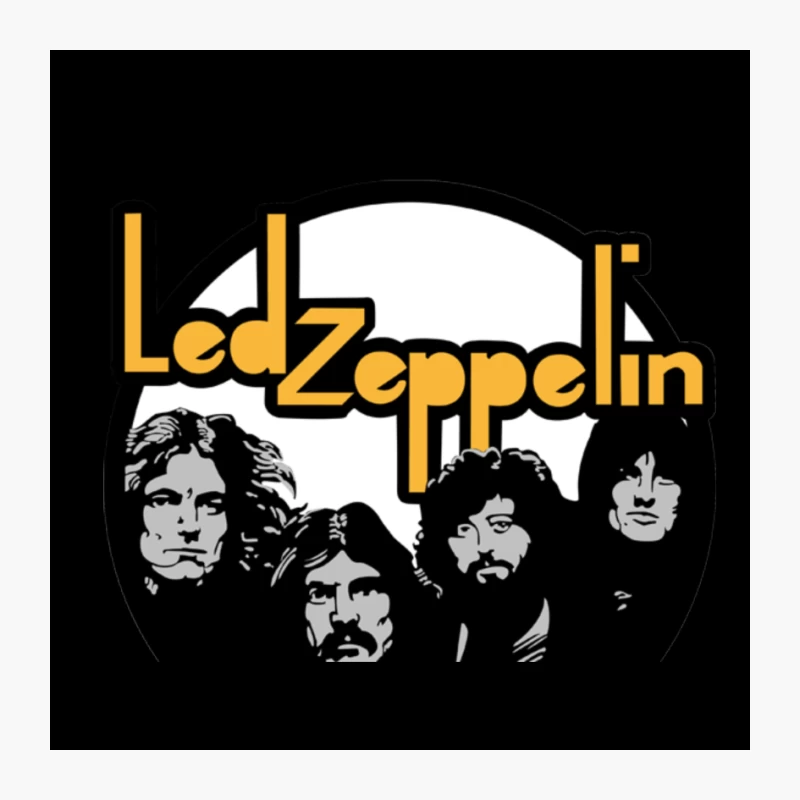 Led Zeppelin Classic Rock Band Logo Artistic Design Pin