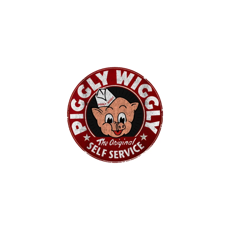 Vintage Piggly Wiggly Self-Service Grocery Store Logo iPhone Case