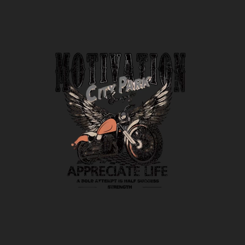 Motorrad mit Flügeln - Motivation und Freiheit Herren Pullover Sweatshirt