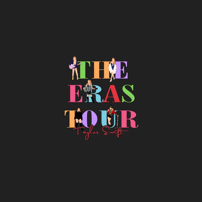 Taylor Swift's The Eras Tour Illustrated Logo Design Bucket Hat
