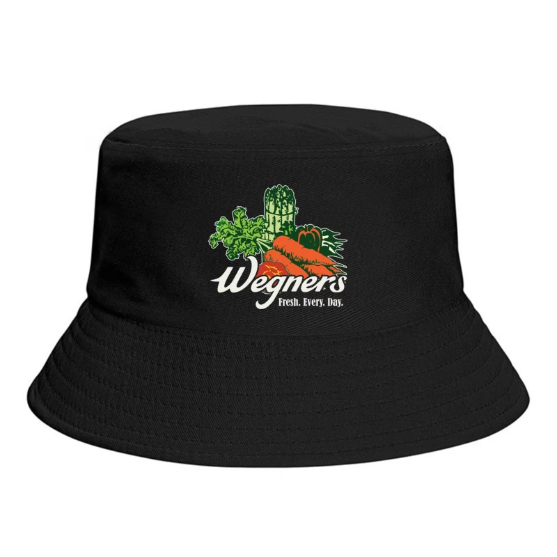 Wegner's Fresh Daily Vegetable Market Logo Bucket Hat