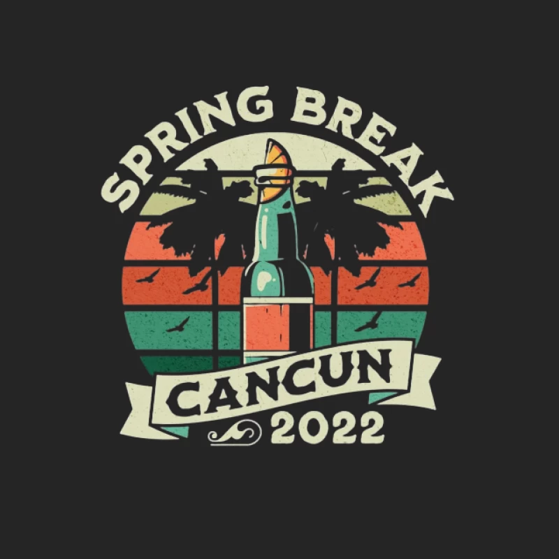 Frühlingsferien Cancun 2022 Design Herren Pullover Sweatshirt