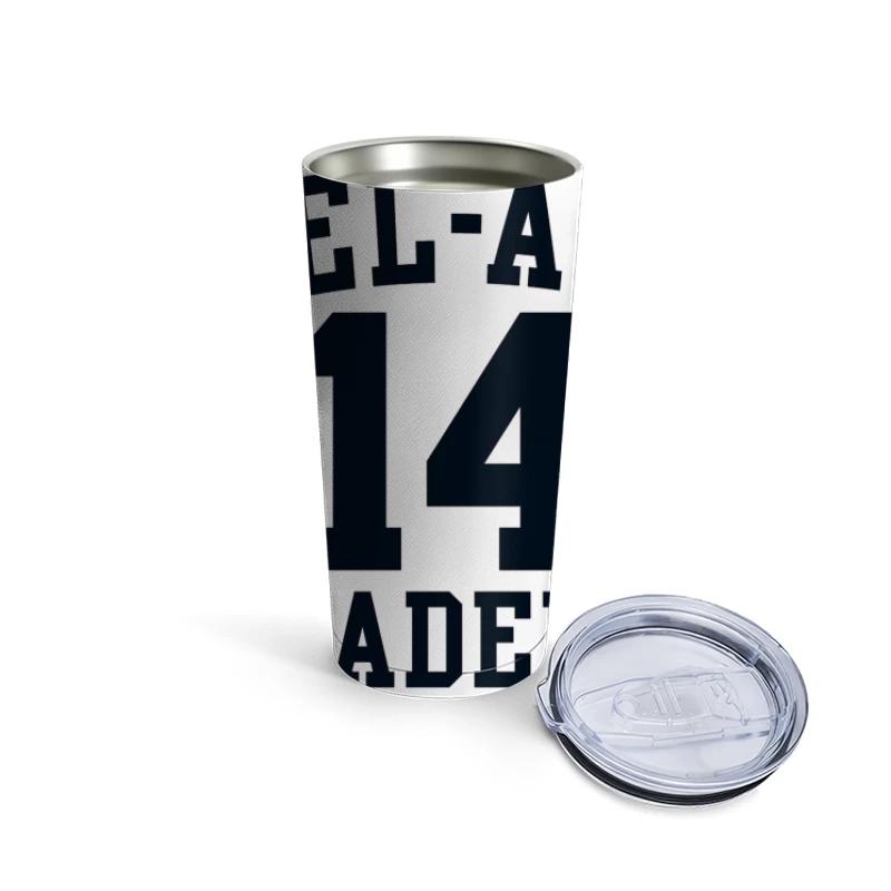 Bel-Air Academy Number 14 Athletic Jersey Design Travel Mug