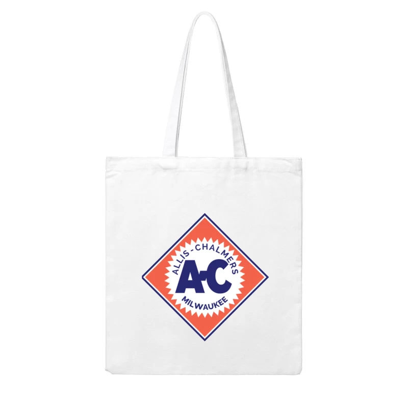 Vintage Allis-Chalmers Milwaukee Industrial Logo Cotton Tote Bag