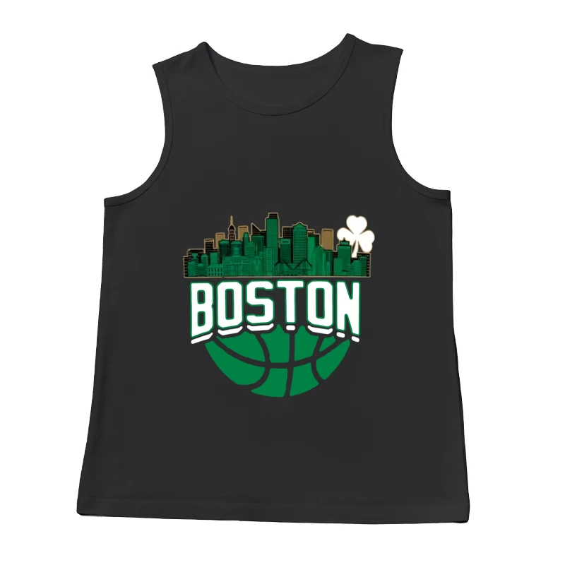 Boston Skyline Basketball Design Herren Tanktops
