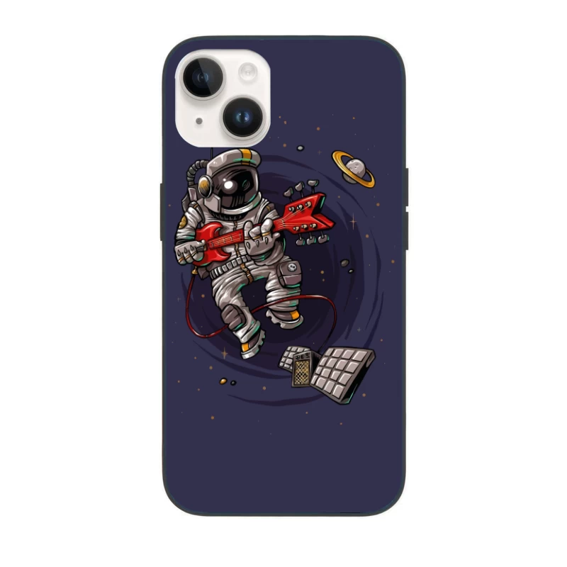 Astronaut Rocker in Space iPhone Case