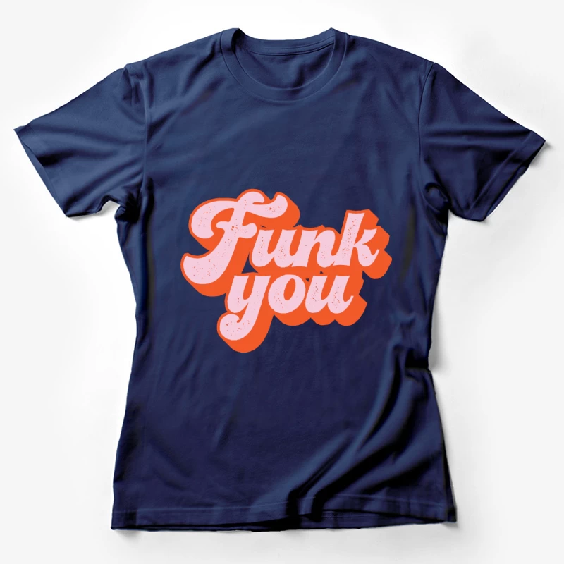 Retro Funk Grafik Damen T-Shirt
