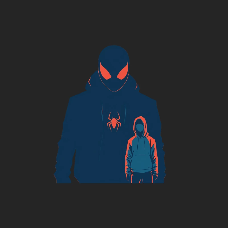 Minimalist Spider-Man Hoodie Illustration Female Pullover Sweatshirt