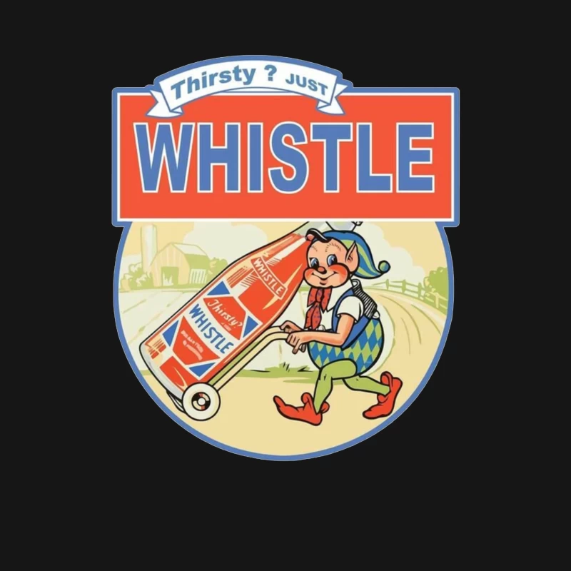 Thirsty Just Whistle logo Male Long Sleeve T-Shirt