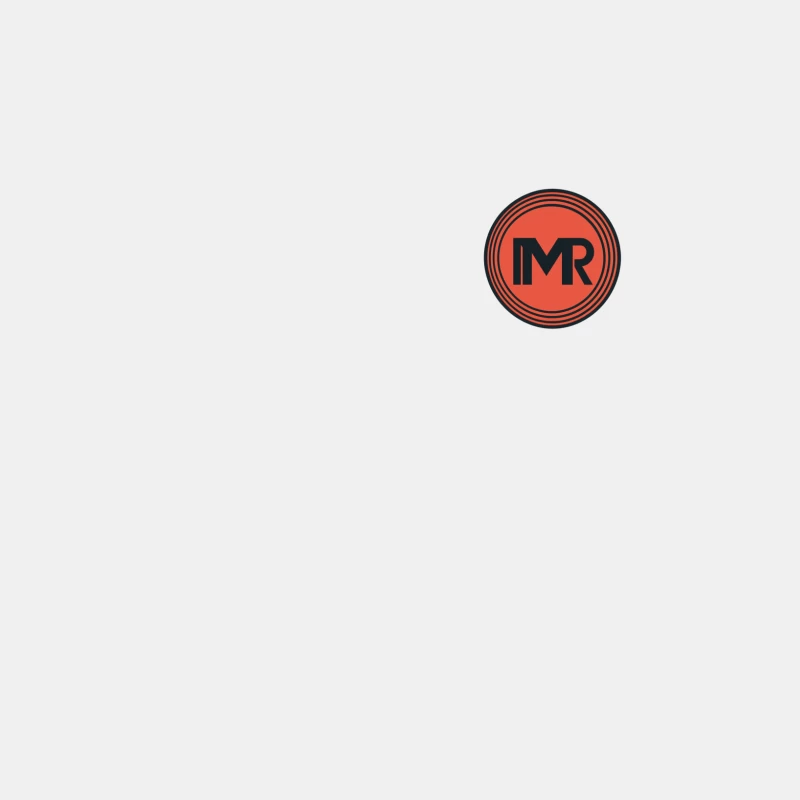 Circular Orange and Black Logo with MR Initials Male Tank Top