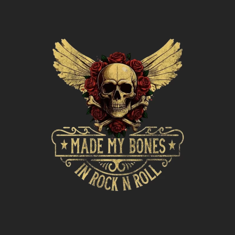 Rock and Roll Skull Design Male Pullover Sweatshirt