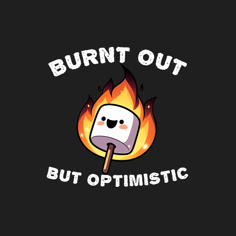 Burnt Out But Optimistic Marshmallow Funny Male Tank Top