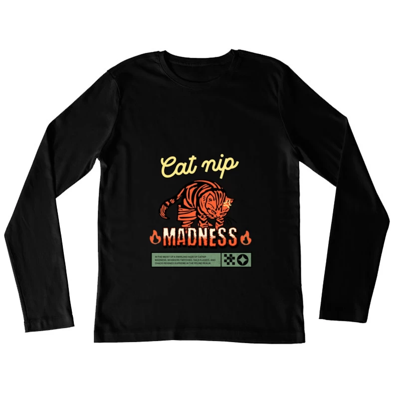 Folie de Cataire Femme Manches Longues T-Shirt