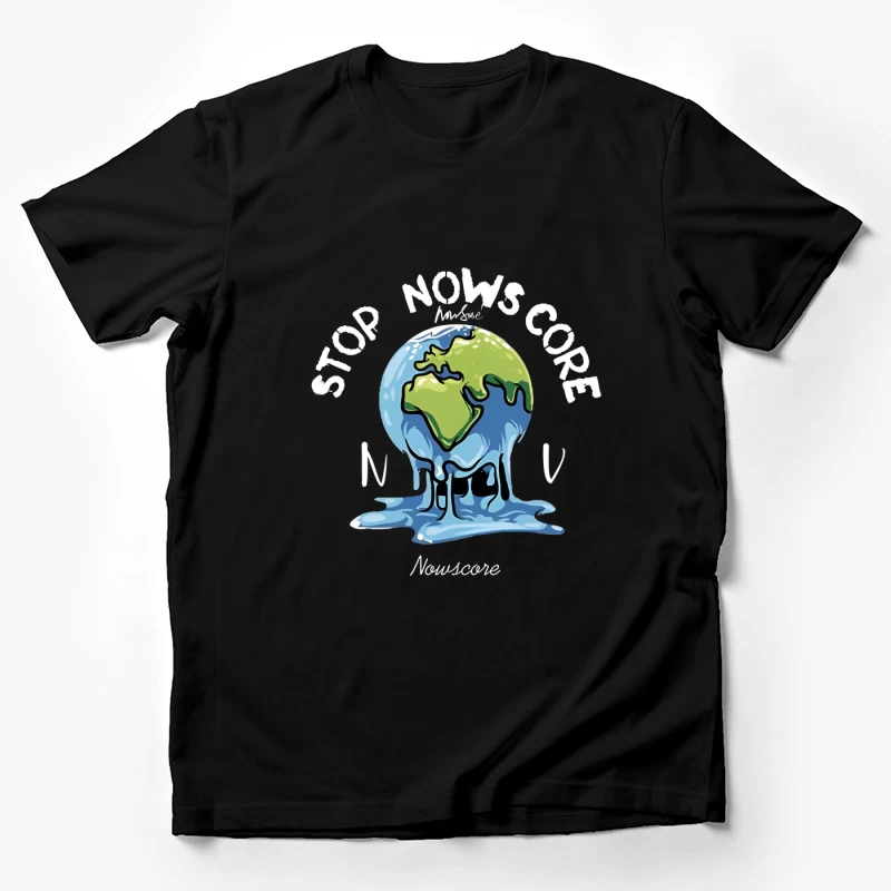 Klimawandel-Schmelzender Globus Design Herren T-Shirt