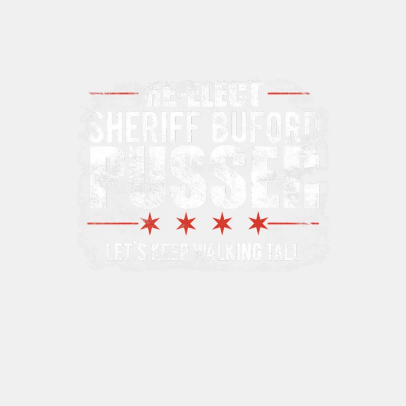 Re-elect Buford Pusser Sheriff, distressed Male Tank Top