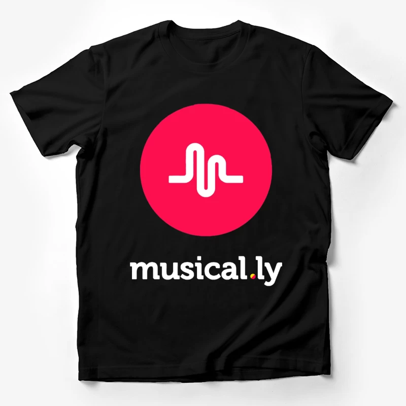 Musical.ly Social Media App Logo Design Male T-Shirt