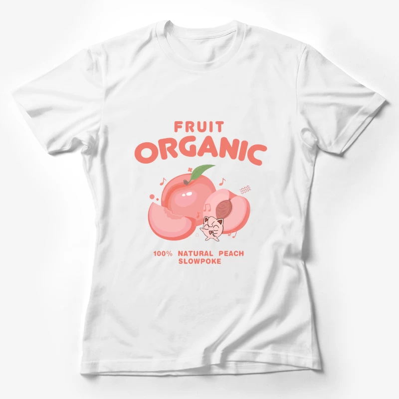 Natürlicher Pfirsich Spaß Damen T-Shirt