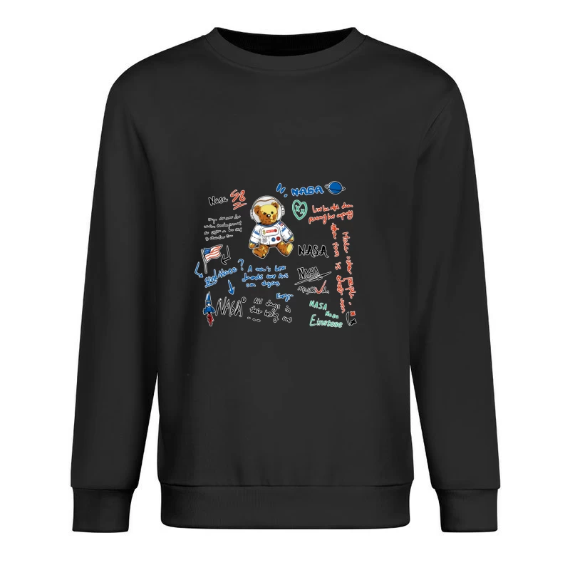 NASA-Teddy in Raumanzug Herren Pullover Sweatshirt