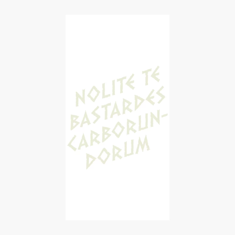 Faded Angular Typography: Latin Text in Pale Design iPhone Case